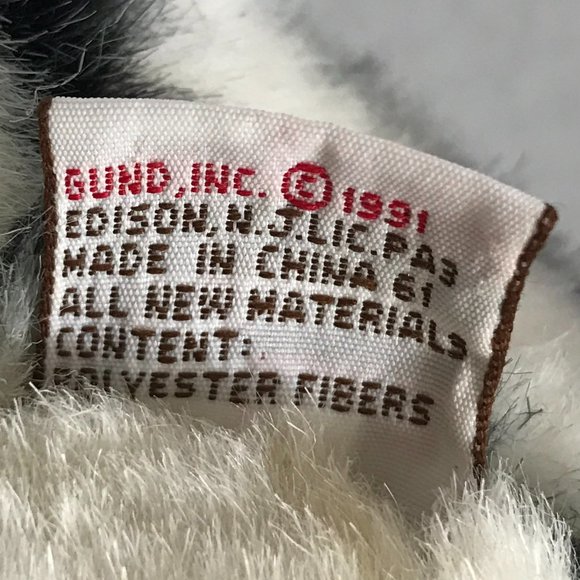 NWT 1991 Vintage Gund Stuffed White Tiger Cub Kipling Plush Toy Classic - Picture 12 of 12